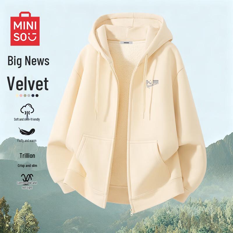 

MINISO Худи унисекс на подкладке из овечьей шерсти XL