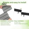 No Dig Garden Border Edging Border, 5.91Ft 7.87Ft 11.81Ft Plastic Flexible Lawn Wood Retro Look, Panels for Flower Beds Lawns Landscape
