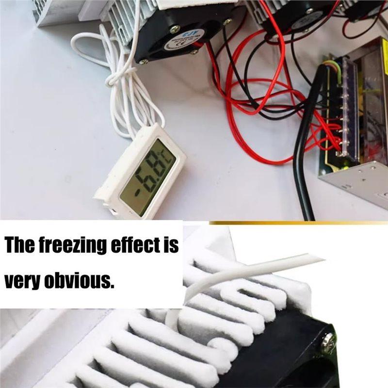 Mini Air Conditioner 12V Electronic Thermoelectric Cooling Refrigeration System DIY Heat Sink Conduction Module