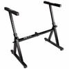 RockJam Z-Style Adjustable Portable Heavy-Duty Music Stand (Fits 54-88 Key Electric Pianos) Electronic Keyboard Stand (RJZZ363)