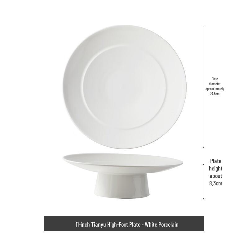 Nordic Style Ceramic High-Footed Plate