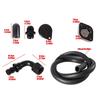 6.7L Maintenance Engine Ventilation Kit with Flexible Hose, Black Finished Metal Adapters, Sealing Hardware and Installation Parts