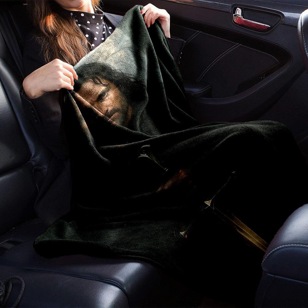 1pc sword knight Flannel Blanket Soft Warm Throw for Home, Office, Travel, All-Season Cozy Bedding GiftL1170