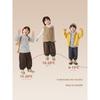 Boys' Fleece-Lined Long-Sleeve T-Shirt, Half-High Collar Autumn Shirt, 2025 Winter New Children's Clothing Base Layer Shirt, Baby Top