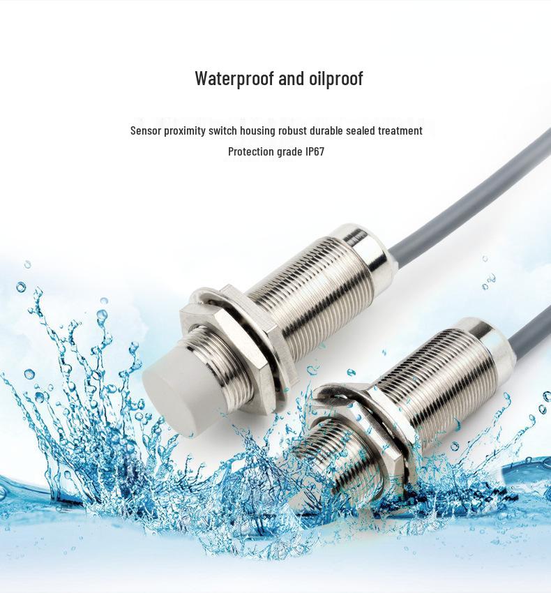 High Precision Waterproof NPN Proximity Switch Sensor (M8, M12, M18, M30) - Anti-Interference, Two-Wire Design