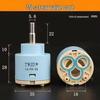 Ceramic Hot/Cold Faucet Cartridge Kit for Kitchen, Basin, and Shower Repair