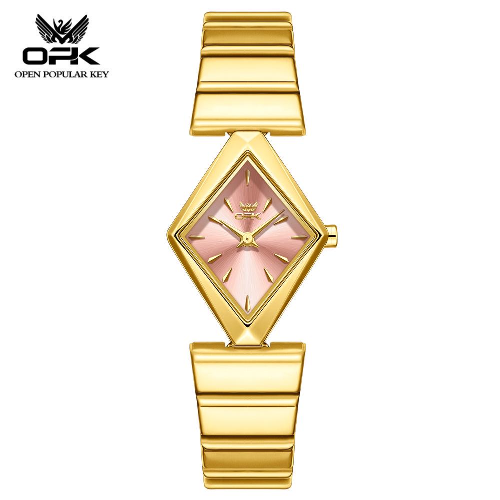 OPK Women's Waterproof Quartz Rhombus Fashion Watch