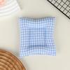 Cotton Plaid Decorative Placemat Heat Insulated Coaster for Rustic Wedding Table Setting Cushion Pad