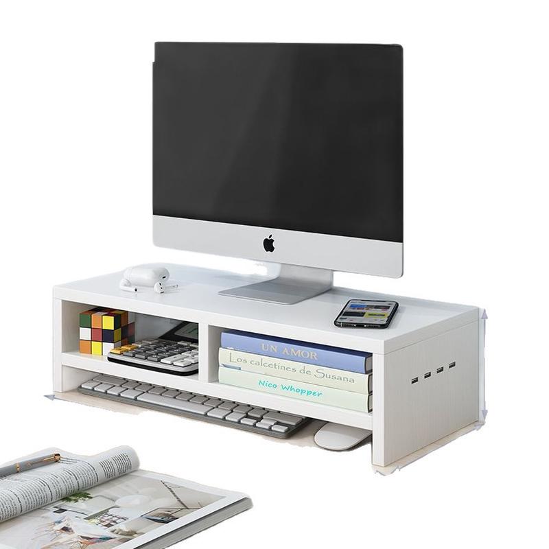 Mi Ling Wireless Charging Monitor Riser with USB & Storage