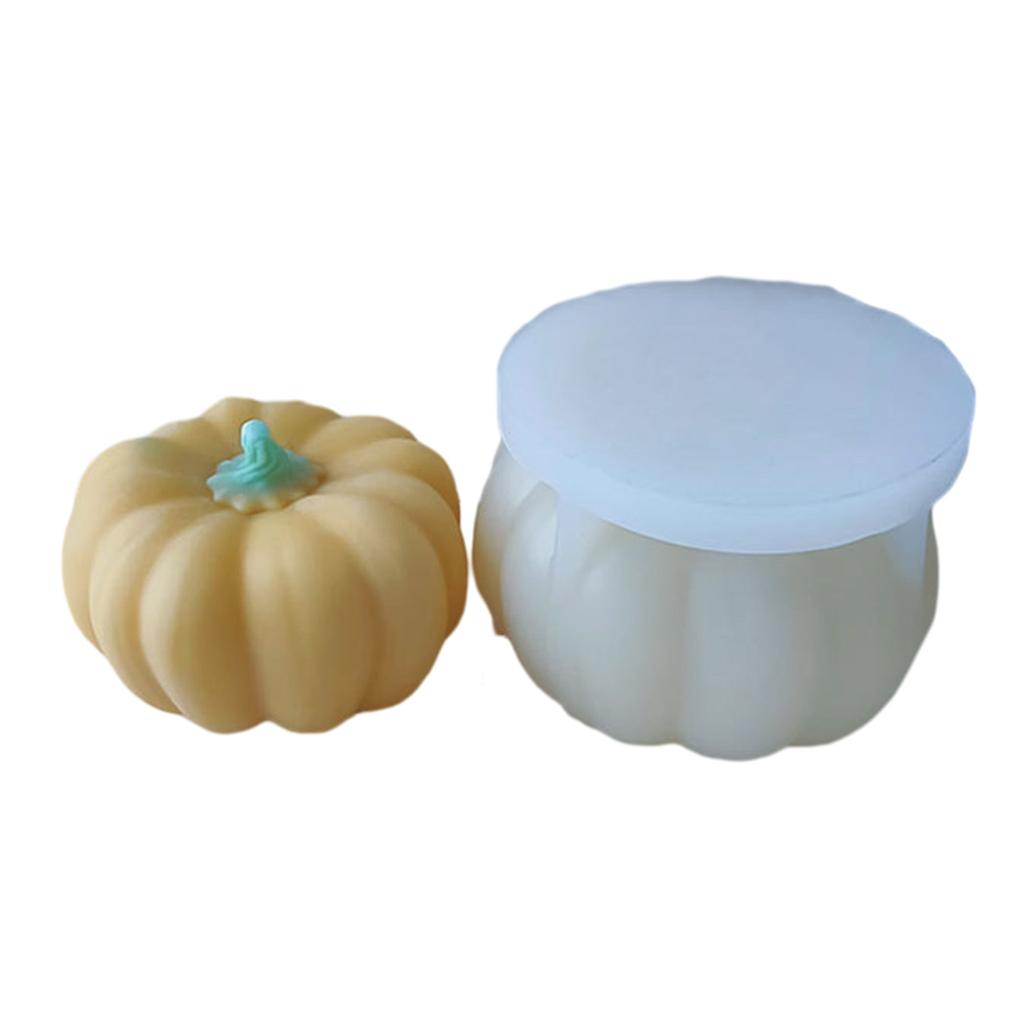 Unique Pumpkin Shaped Wax Mould 3D Silicone Mold Cake/Soap Casting Molds Candle Molds Ornament Gifts for DIY Enthusiasts
