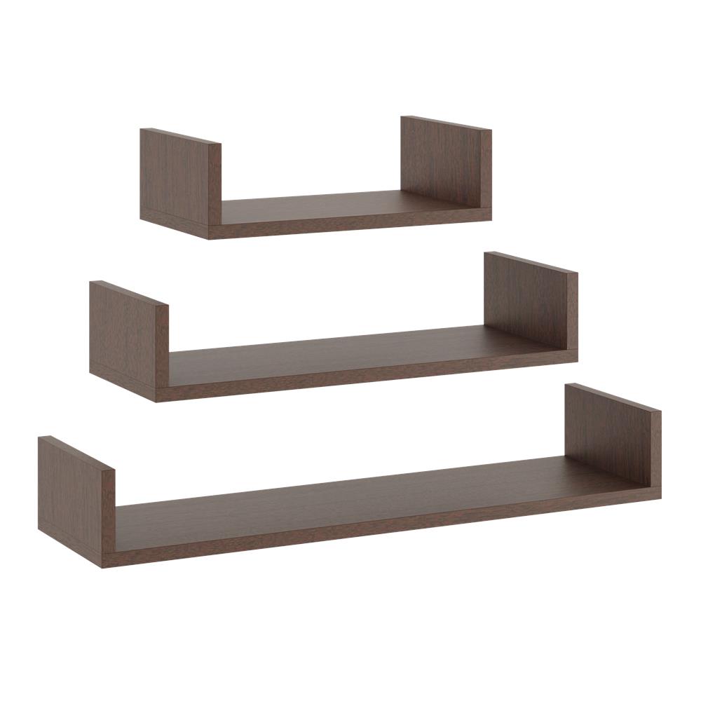 Wall Hanging Shelves - 3 Pieces - No. 23 White