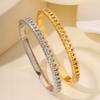 Heart-to-heart Matching Titanium Steel Women's Light Luxury, High-end, Fashionable and Versatile Love Bracelet