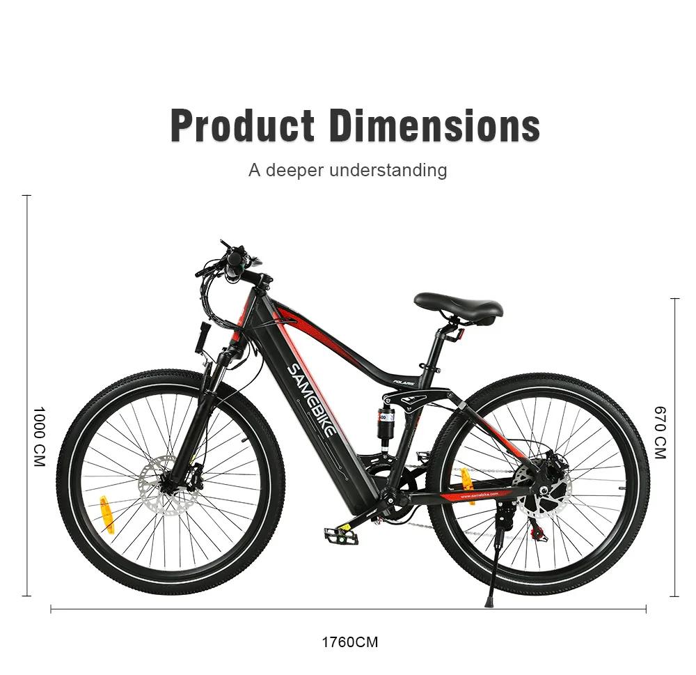 Samebike XD26 Electric Bicycle 26" Mountain Moped 750W 14AH Lithium Battery 40km/H Men's Road EBike Off Road MTB For Adults
