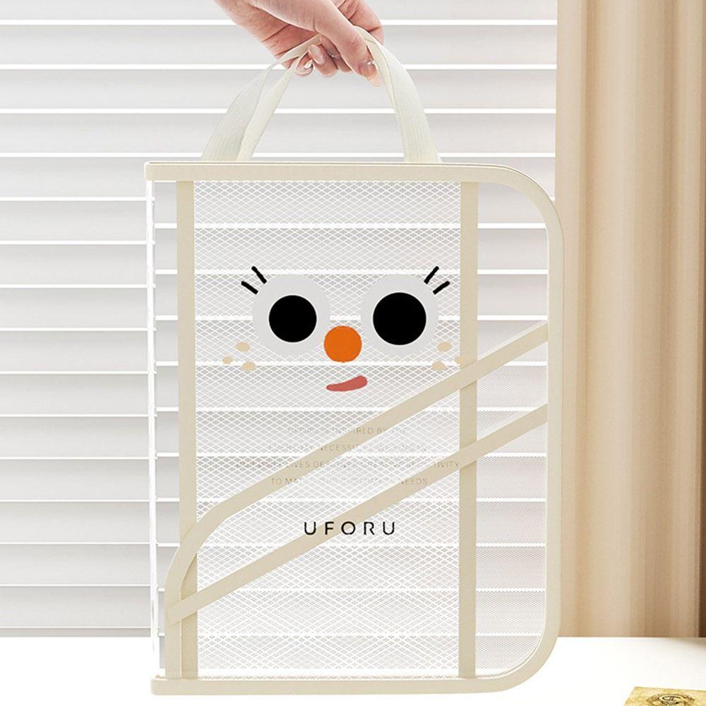 Foldable Document Bag Transparent Handbag New Book Storage Bag