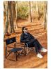 Mountain Guest Director Chair: Portable Audiovisual Car Show Folding Chair with Backrest for Outdoor Camping, RV, Leisure, and Fishing