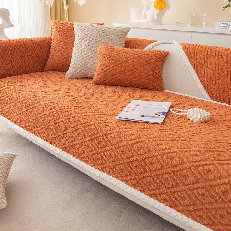 Non-slip Sofa Cover Thicken Soft Plush Sofa Towel Cushion Cover for Living Room Cushion Sofa Slipcovers Couch Covers