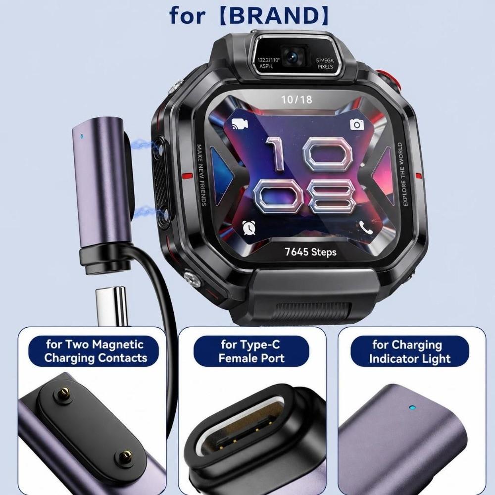 USB-C Watch Charging Adapter for Huawei Kids Watch X1/X1 Pro/5X Pro/Band 6/7/8/9/10/Fit 3