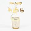 Angel Moon Golden Hot Rotating Candle Holder Ornaments Metal Windmill Rotating Creative Hand Gift Christmas Decoration