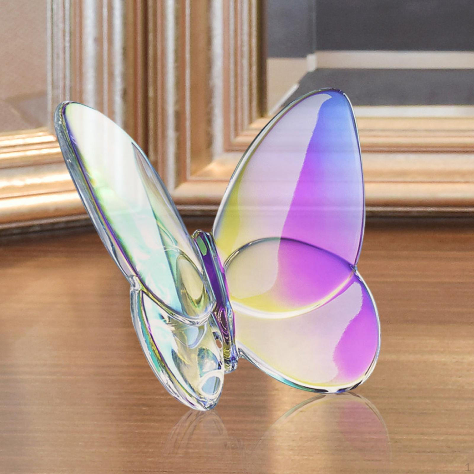 

Хрустальная фигурка бабочки, статуя животного, летающий декор для спальни, дома Colorful