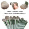 Green/Pink 13PCS Makeup Brush Set Soft Nylon Soft Fur Delicate Brushes Essential For Daily Makeup Tools Valentine'S Day Gift