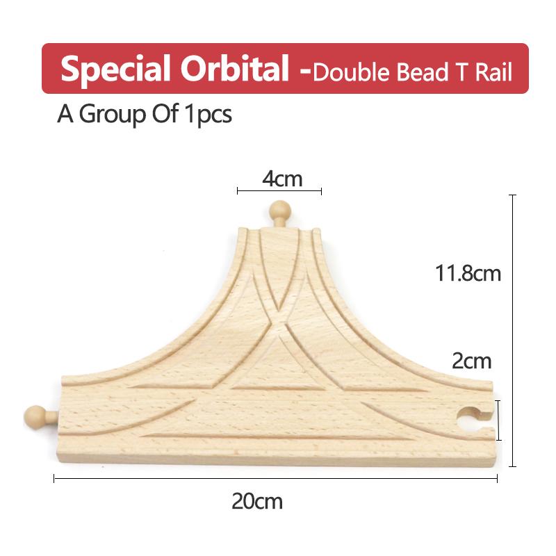 Wooden Small Track Train Toy Children's Set Magnetic Train Bulk Accessories Track K X Track Boy Birthday Toy Gift X10