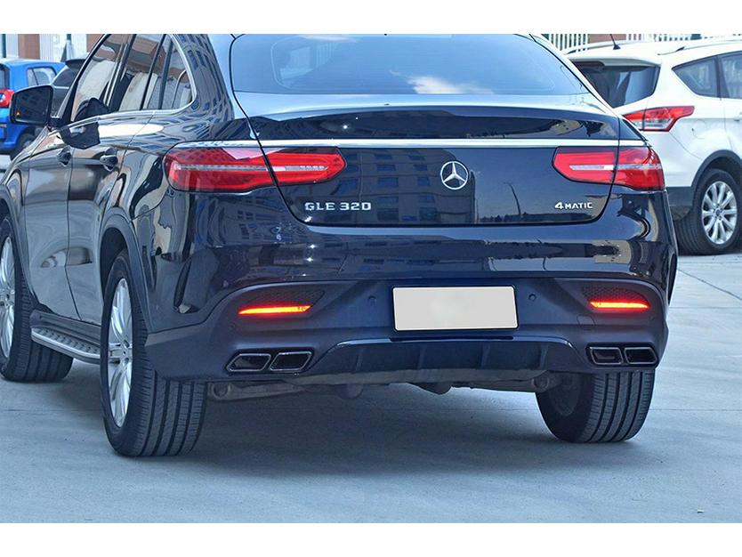 16-19 Mercedes-Benz GLE Coupe AMG GLE63 Rear Lip Dual Exhaust Tailpipe