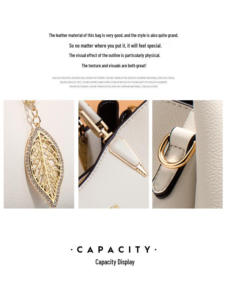 Mother's Day 2025 Elegant Large Capacity Handbag for Mom - New Style, High-End Feel