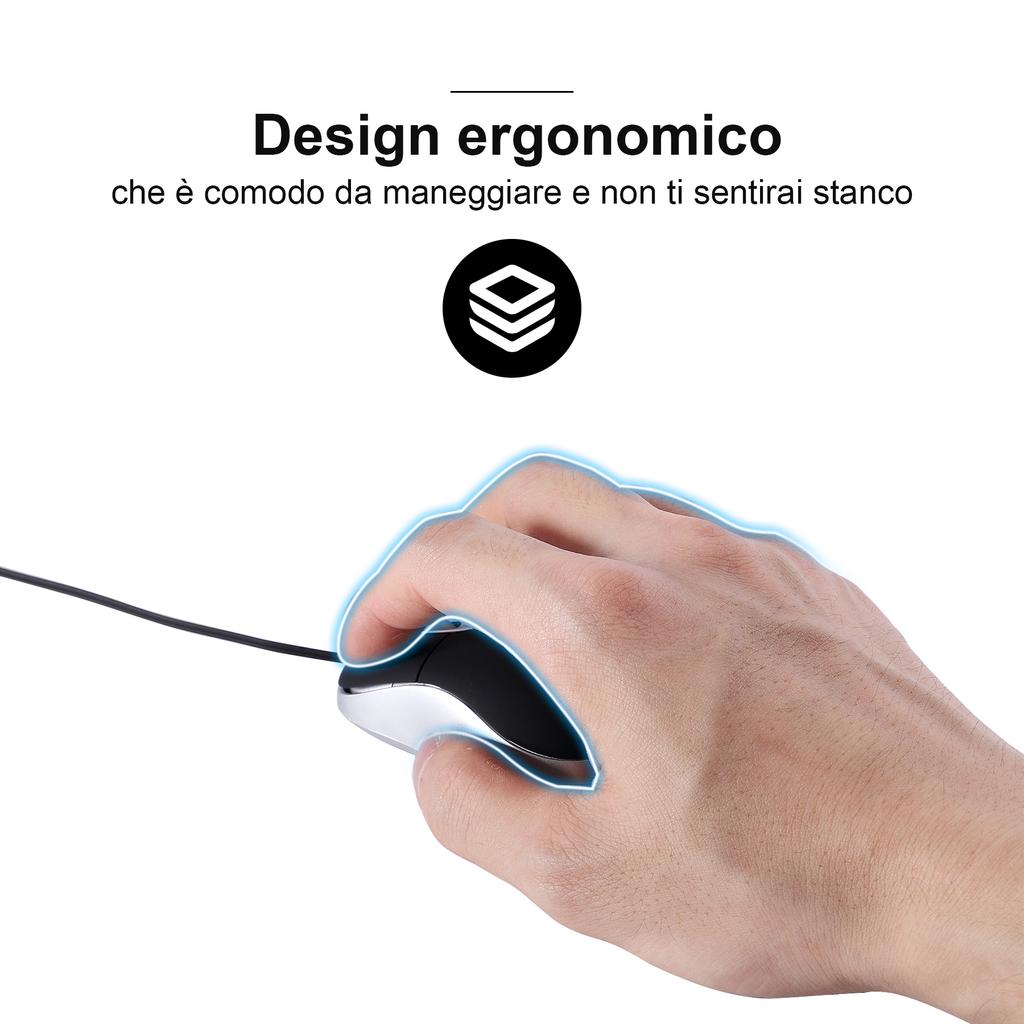 2.4G Computer Ultra-lightweight Mouse Mini Wired 1000 DPI Universal Cute Retractable Adjustable Gaming Mice for Office Kids