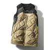 Vestido de vendaje retro funcional estilo japonés para otoño e invierno Chaleco abajo Chaleco Chaleco para hombre Cuadros de diamante Chaleco de cintura Chaleco para hombre de exportación