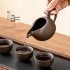 Wanshunbaiye Integrated Zisha Tea Set with Wooden Tray