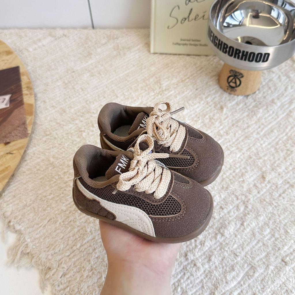 Kids' Versatile German Training Sneakers - 2025 Autumn Mesh Style for Girls & Boys