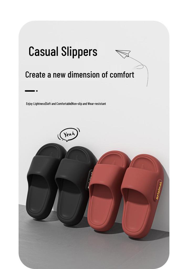 2026 Unisex Non-Slip EVA Sandals: Thick Sole, Odor-Resistant, High-End Feel for Outdoor & Bathroom Wear