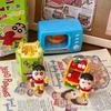 Crayon Shin-Chan Delicious Food Toys Building Blocks Blind Box Cute Assembling Toys Ornaments Children'S Educational Gifts