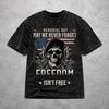 Fashion Men Women May We Never Forget Freedom Isnt Free Tee Shirt Washed Style  T Shirts Outfits