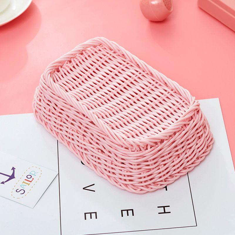 Pink Purple Desktop Sundries Jar Storage Basket Decorative Sweet Color Basket Photo Props Home Kitchen Storage Fruit Baskets