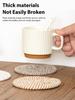 4/8 Stück INS-Stil Baumwollseil Geflochtene Untersetzer Verdickte Wärmeisolierende Matten Saugfähige Gewebte Geflochtene Tischsets für Kaffee Tee