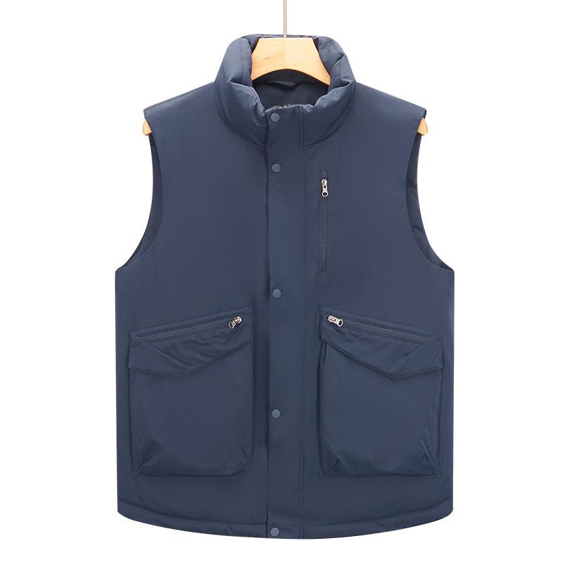 White Duck Down Winter Men's Vest New Popular Youth Trend Korean Version Fashion Versatile Light Board Down Vest