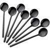 Stainless Steel 18/10 Black Coffee Spoons, 8 Pieces