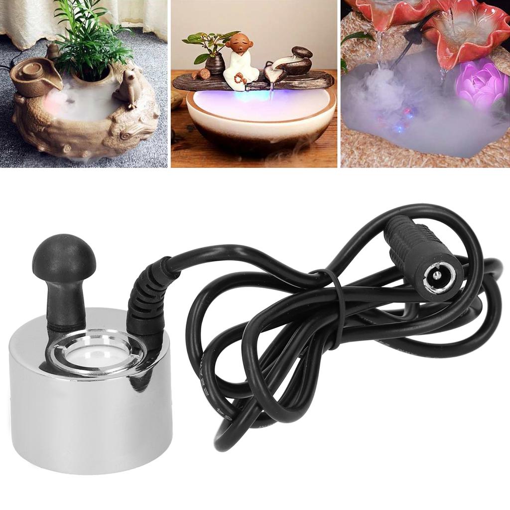 24V Ultraljud Dimmaskin Dimmare Vattenfontän Dekoration för Damm Stenparti Akvarium