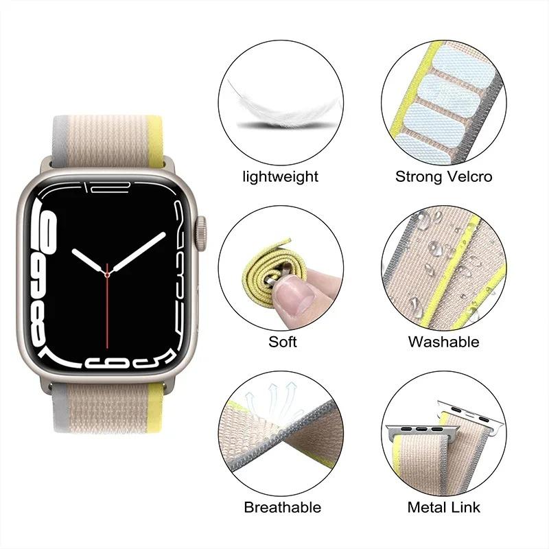 Trail Loop Strap for Apple Ultra 2 Band 49/44/40/45/41/42mm Correa Bracelet IWatch Ultra Series 7 6 5 3 Se 8 Nok Keng Strap