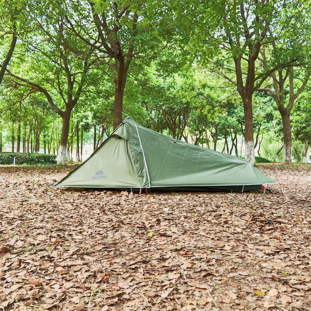 Double Layers Backpacking Tents 2 Persons Lightweight Camping Tent with Aluminium Pole