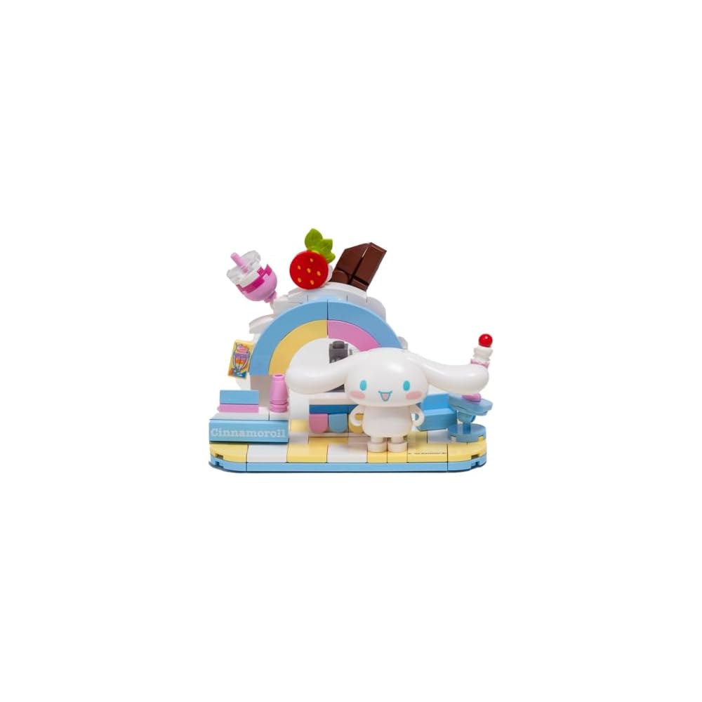 Onda Sanrio Cinnamoroll Toy Block Set for Girls Milk Stand Cafe Nano Blocks