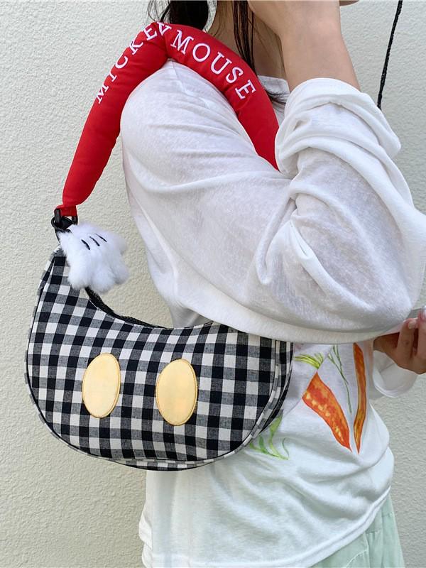 Korean Niche Plaid Handbag: Fashionable Versatile Women's Shoulder Crossbody