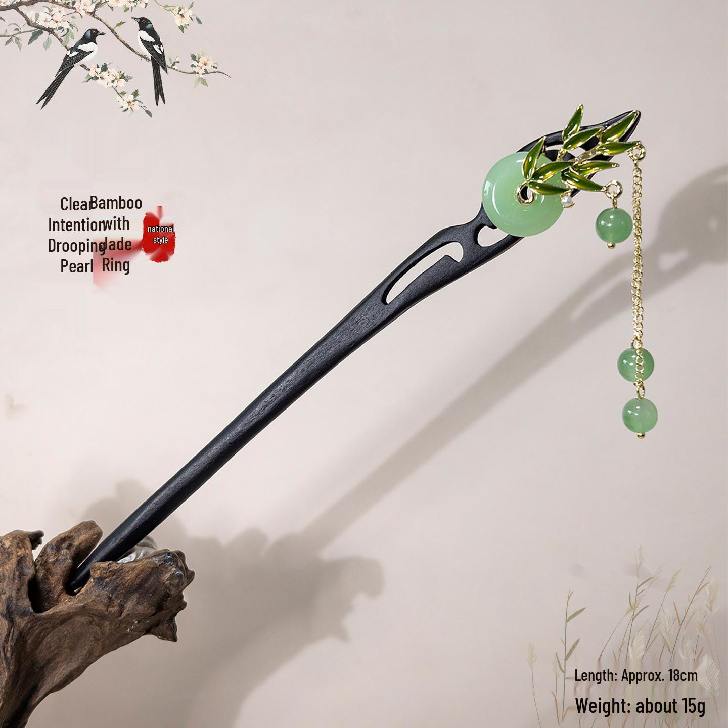 Feihe Imitation Ebony Hairpin: Stylish Hanfu & Qipao Accessory, Perfect Jewelry Gift for Women Single Set Wholesale Price