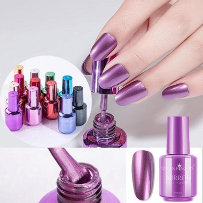 Vernis à ongles métallique tendance effet miroir magique or rose argent vernis à ongles longue durée outil de décoration d'ongles DIY