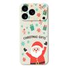 For iPhone 17 Pro Case Christmas Gifts Pattern Printing Straight Edge TPU Phone Back Cover