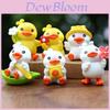 Cute Cartoon Yellow Duck Figurine For Car Decor And Photography Pvc Collectible Toy