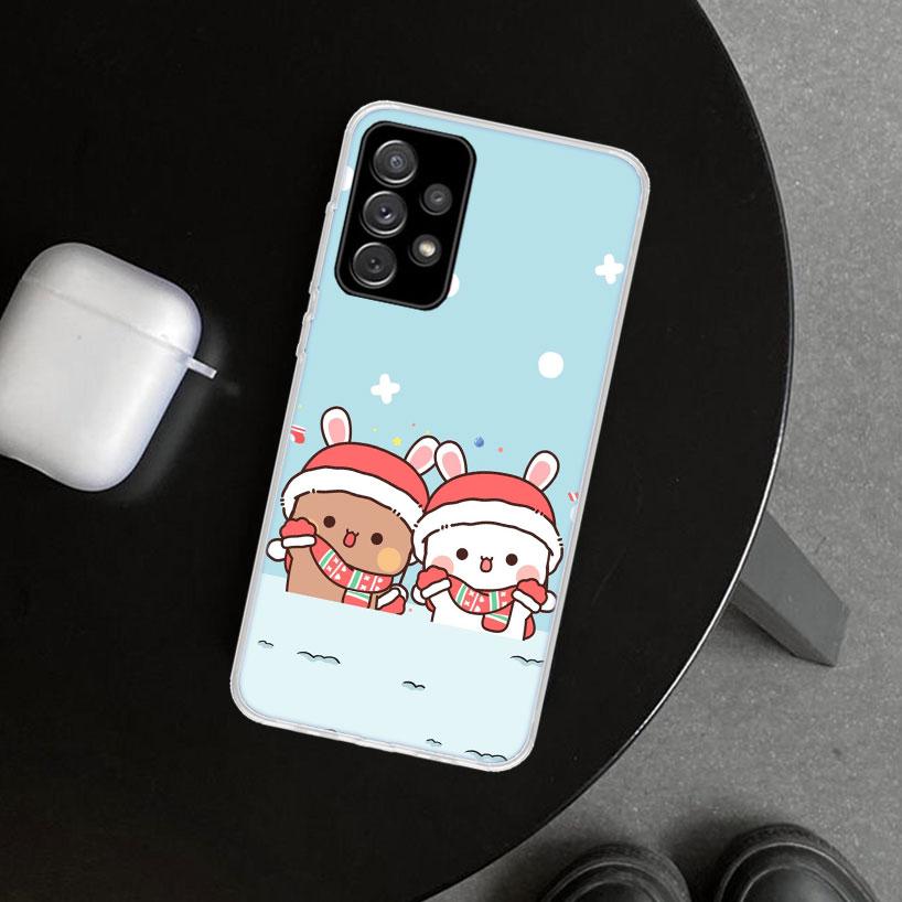 Bubu Dudu Cartoon Cute Phone Case Cover for Samsung Galaxy A12 A22 A32 A52 A72 A02S A51 A50S A31 A20S A10S Note 20 Ultra 10 Plus