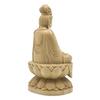 HU Trading Buddhist Statue, Kannon Bodhisattva and Seishi Bodhisattva (Total Height: 23cm, Width: 12.5cm, Depth: 11.5cm), Seated Statue, Amida Triad,
