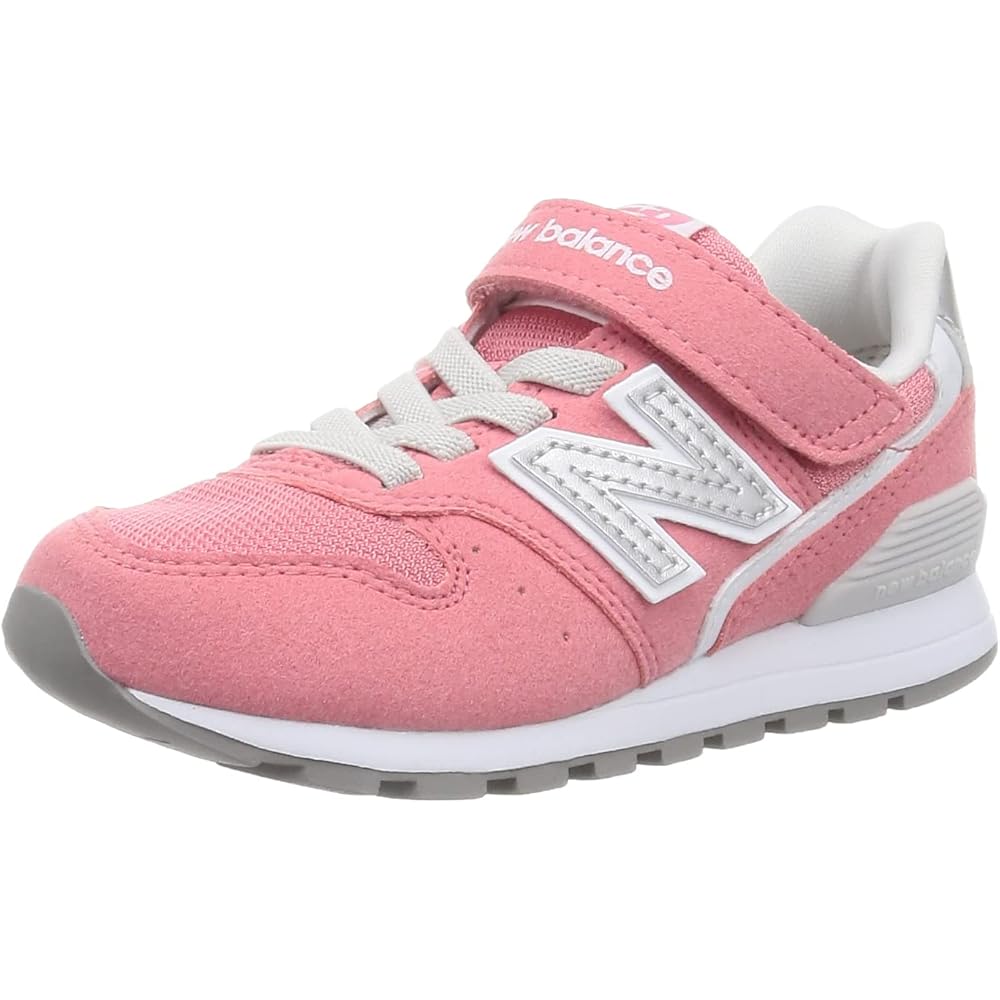 New Balance YV996 Kids Sneakers Rubber Laces Velcro Pink 24.0 cm
